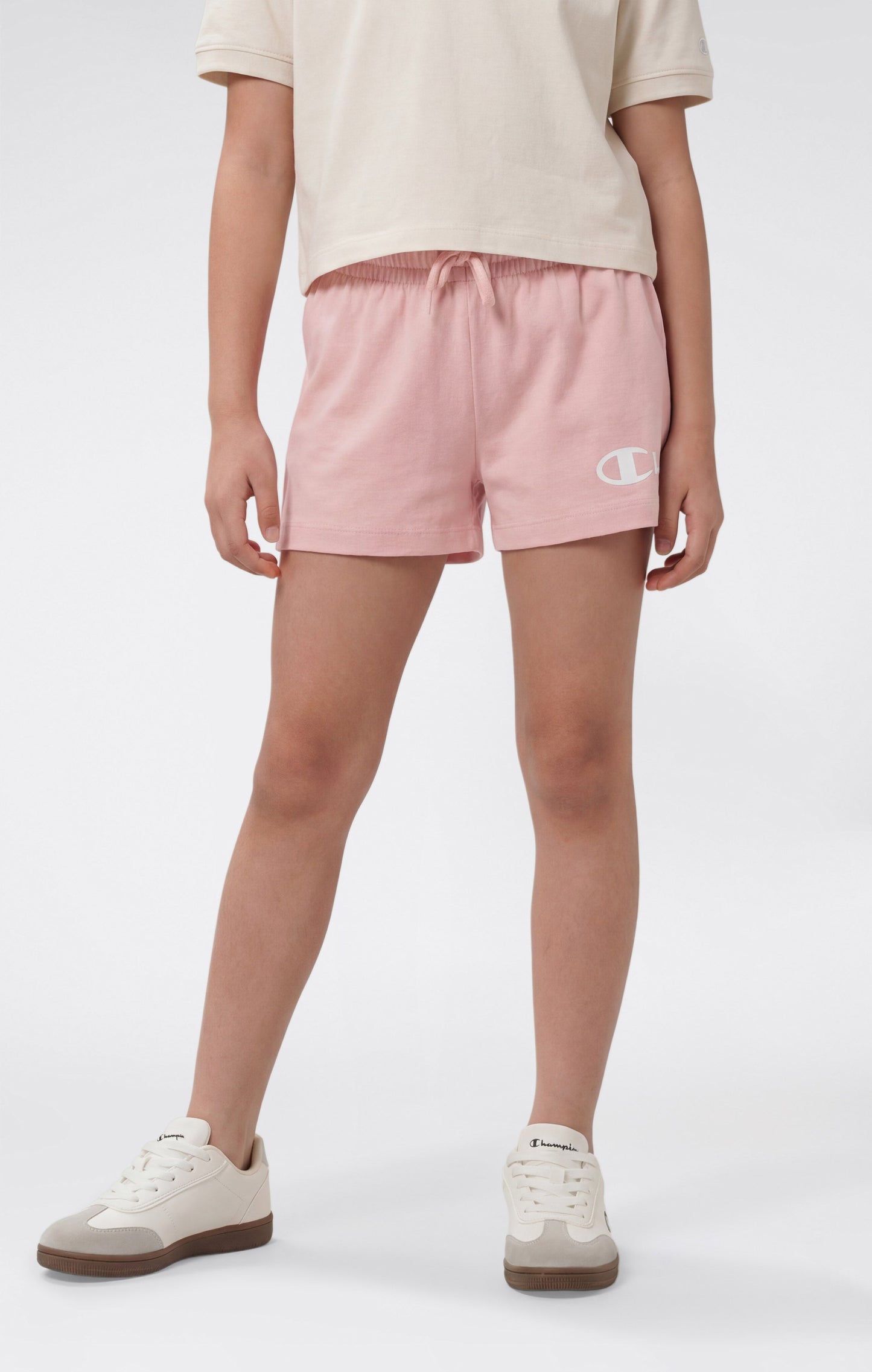 Mädchen-Baumwollshorts mit Maxi-Logo