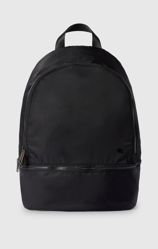 Satin-Rucksack mit Bodenfach