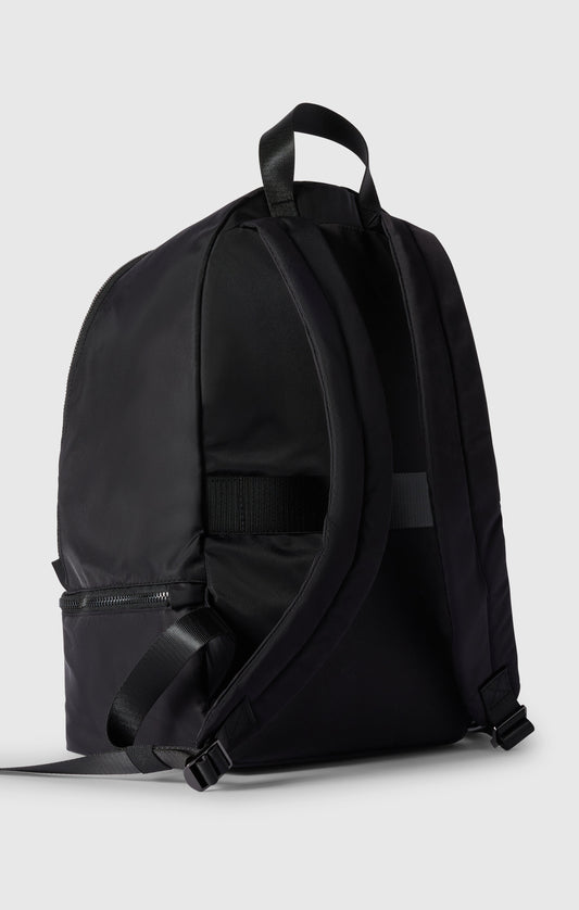 Satin-Rucksack mit Bodenfach