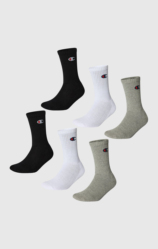 Sechserpack atmungsaktive Crew Socken