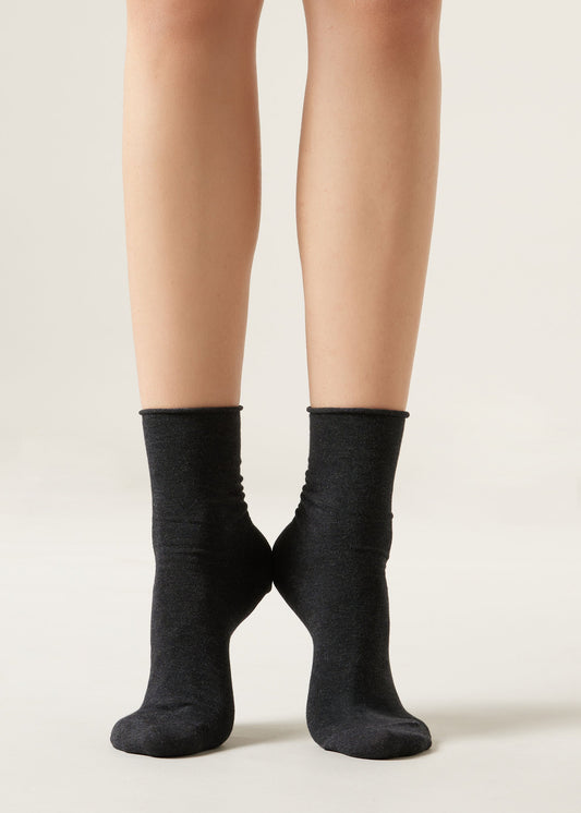 Non-Elastic Cotton Ankle Socks
