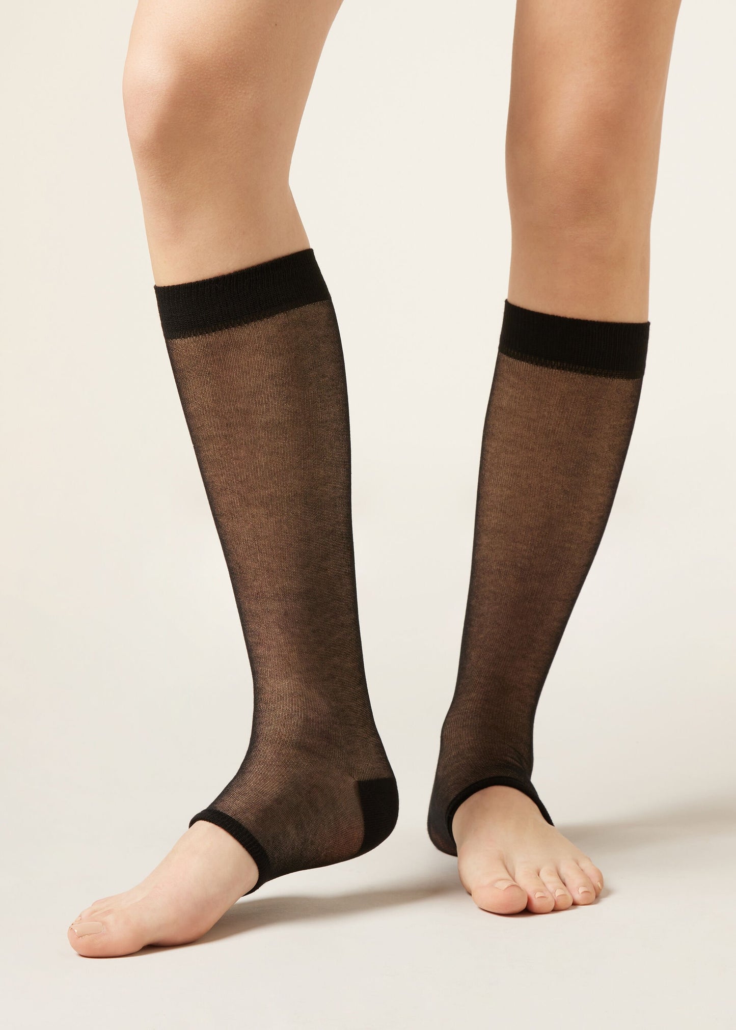 Open-Toe Long Socks