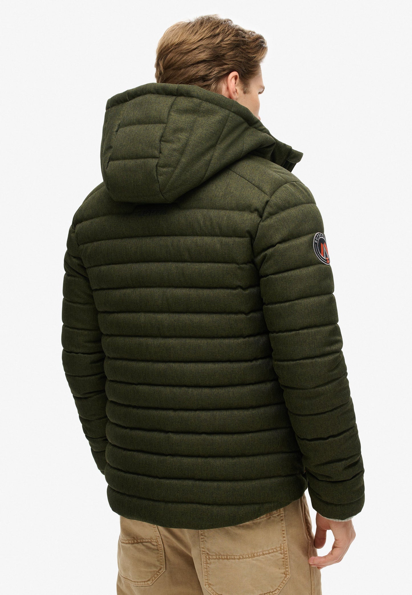Hooded Tweed Fuji Padded Jacket