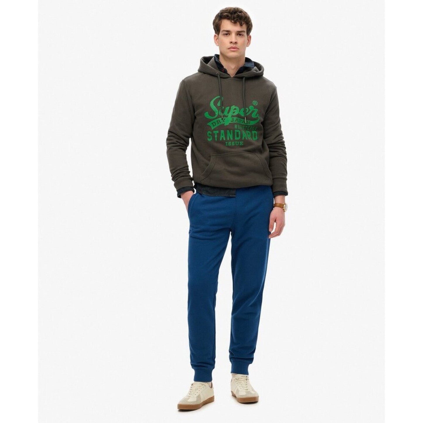 Essential Logo Half Brushed Joggers