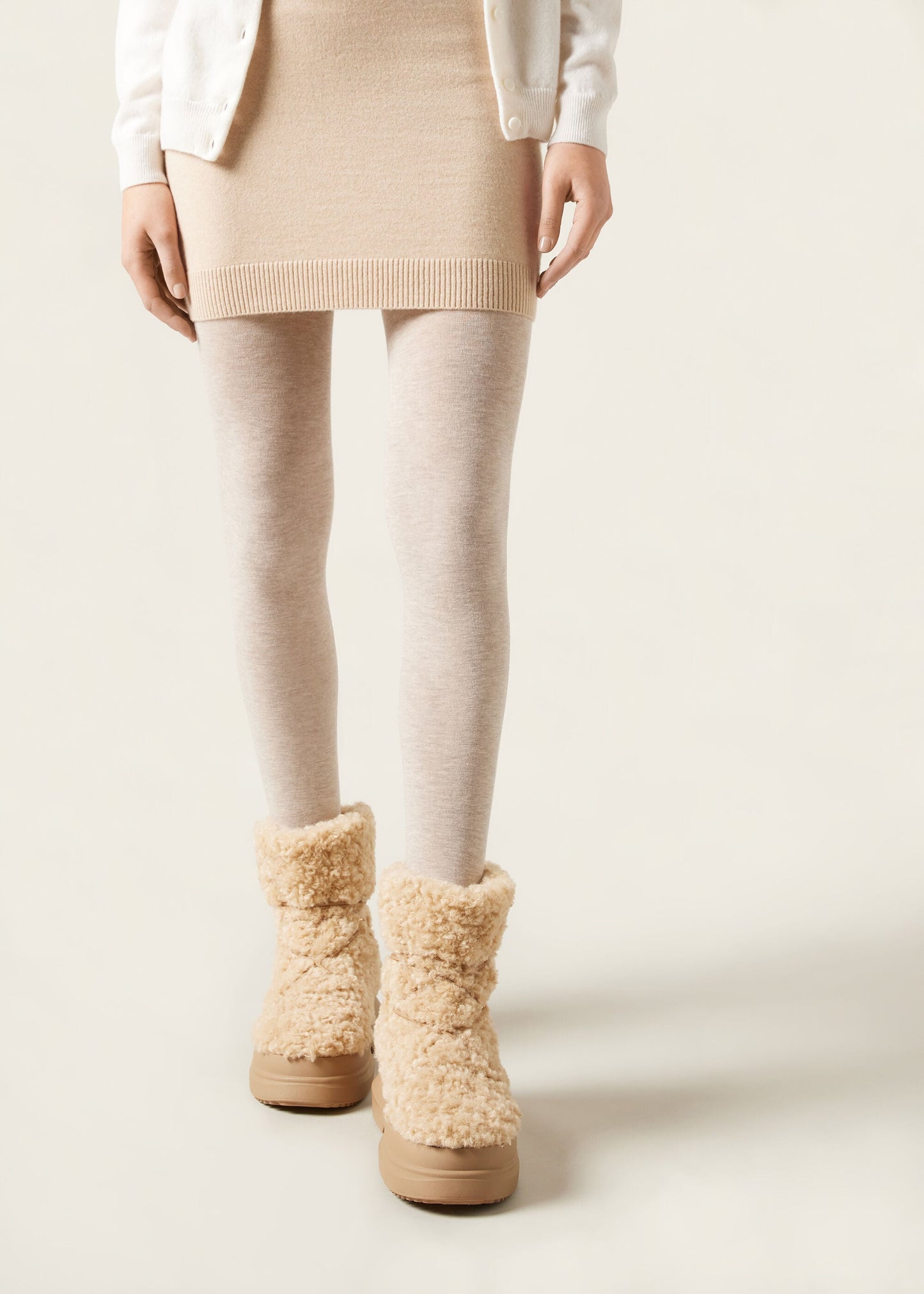 Matt Opaque Tights with Cashmere and Modal
