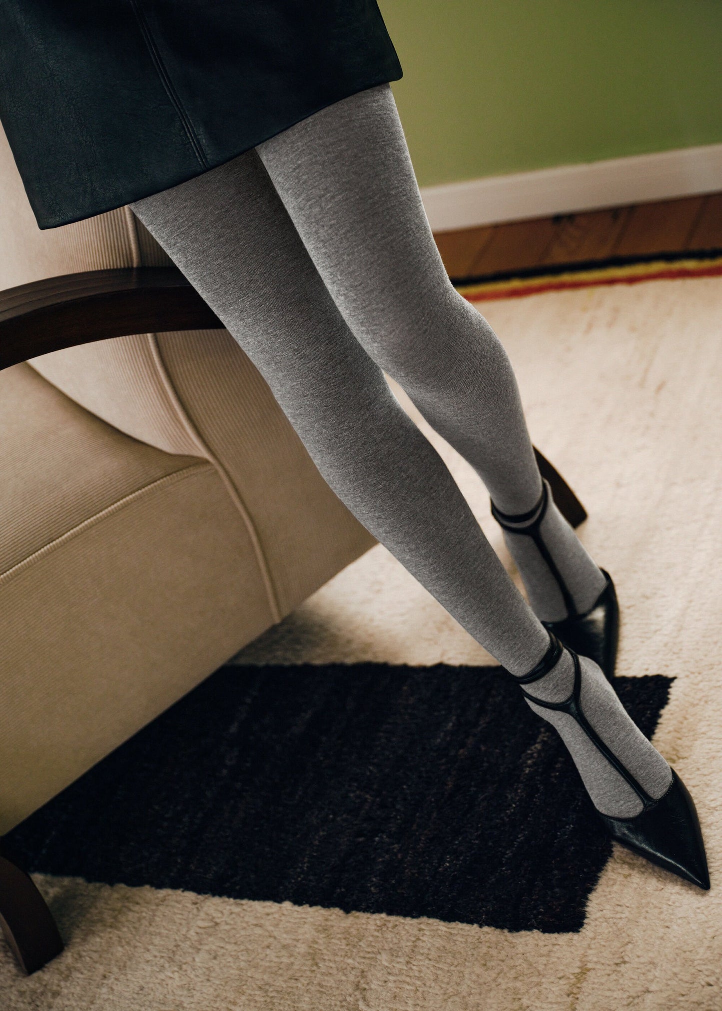 Matt Opaque Tights with Cashmere and Modal