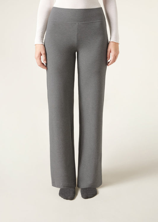 Palazzo Trousers with Cashmere