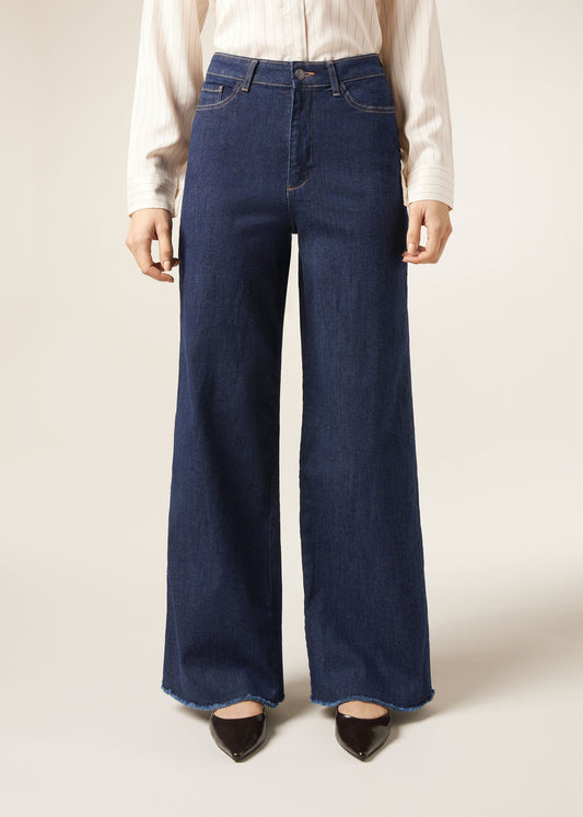 Wide Leg Stretch Jeans