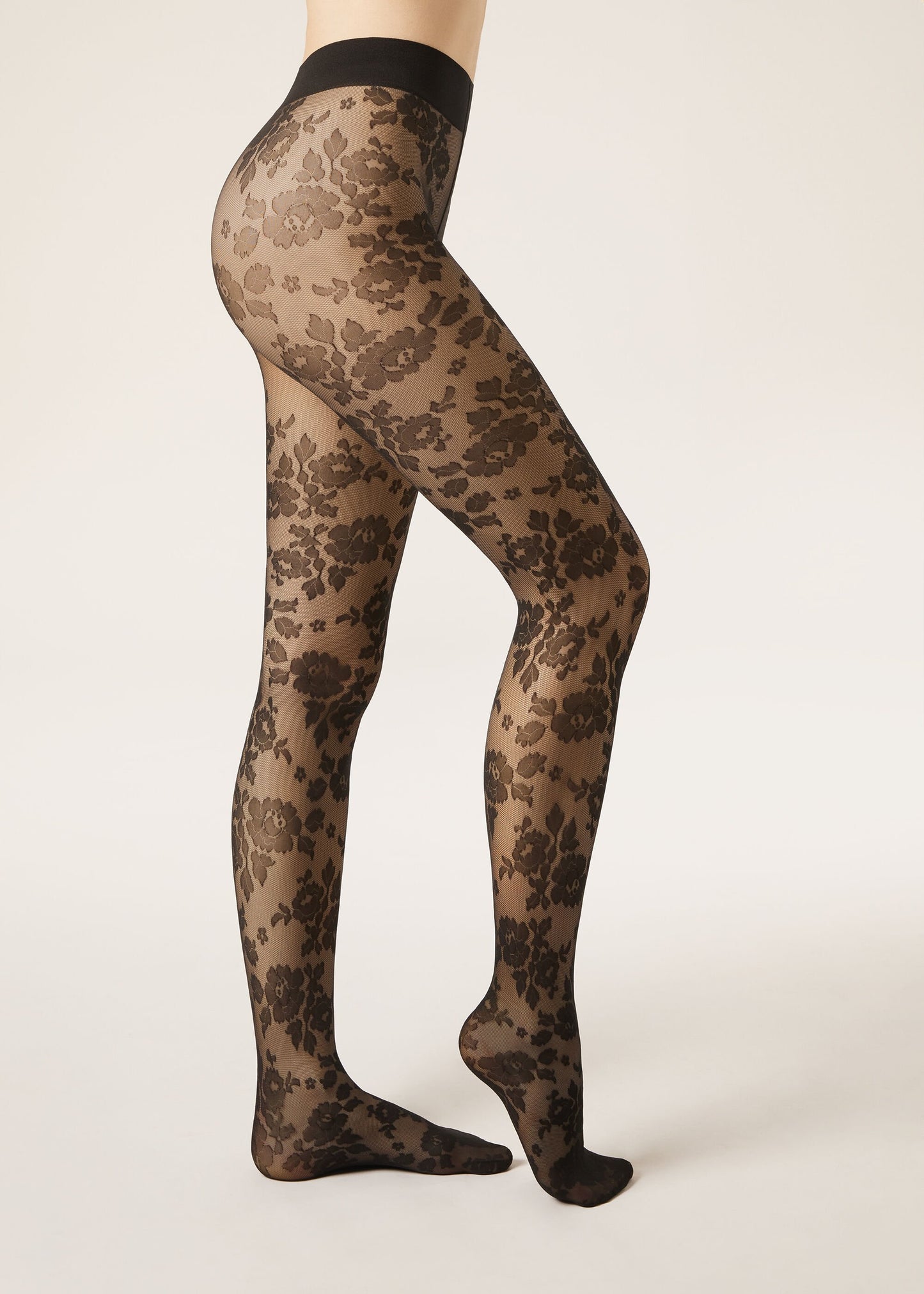Floral Sheer Tights