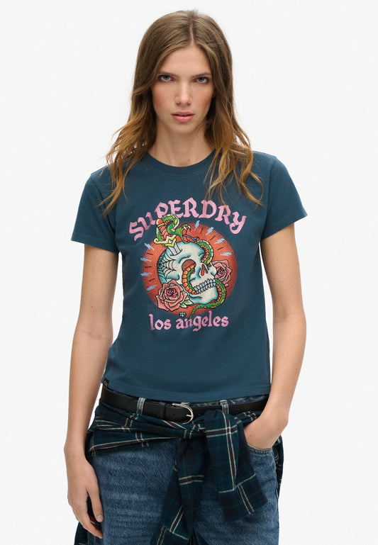 Tattoo Rhinestone T-Shirt