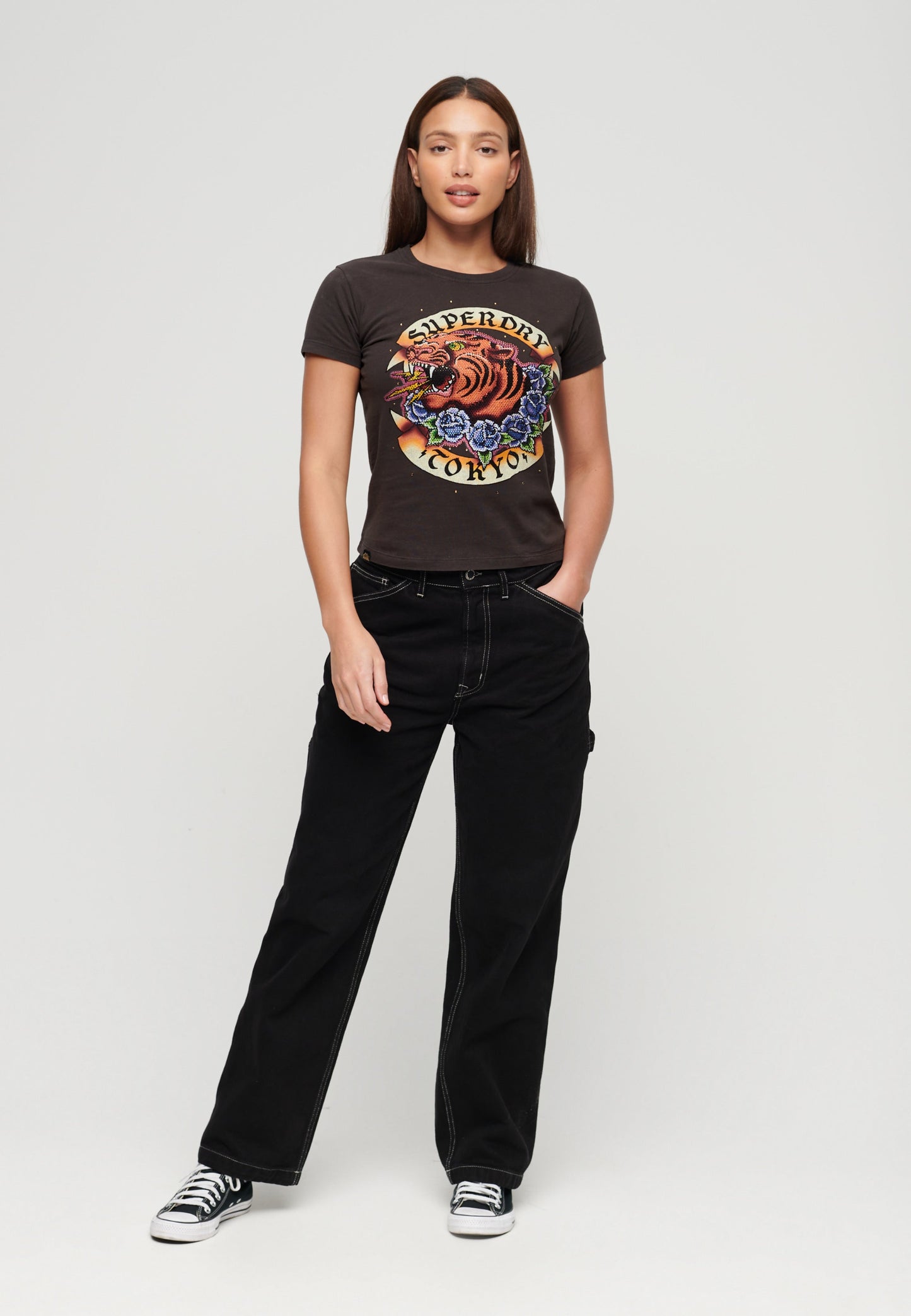 Tattoo Rhinestone T-Shirt