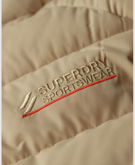 Hooded Microfibre Padded Gilet