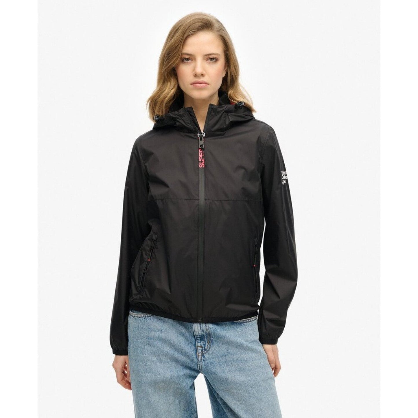 Hooded Logo Windbreaker Jacket