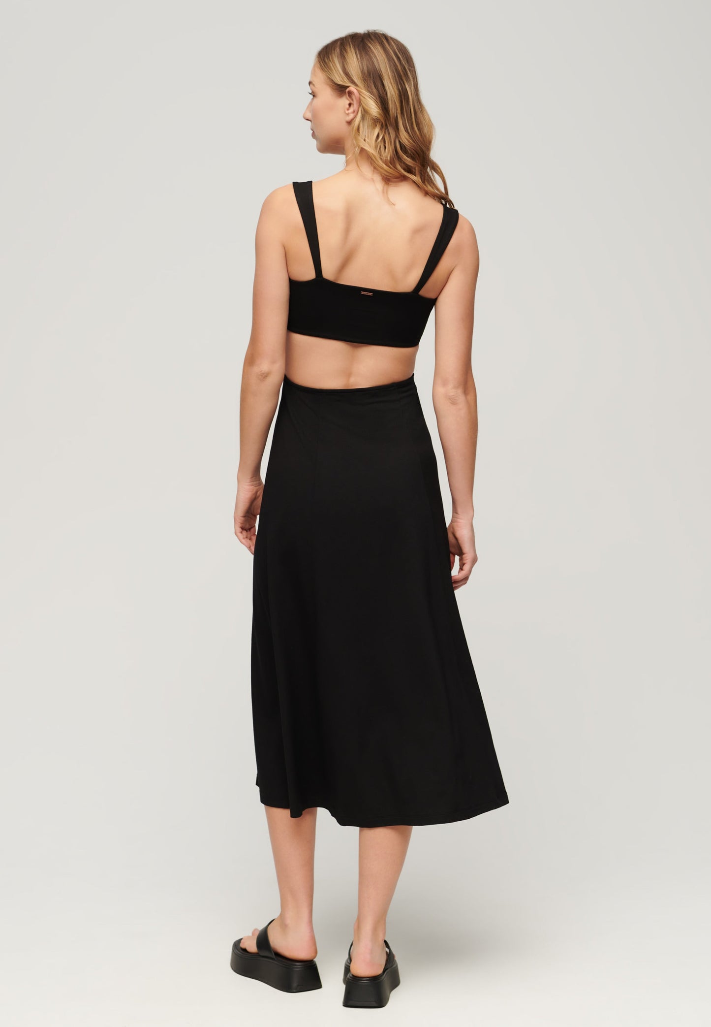 Jersey Cutout Midi Dress