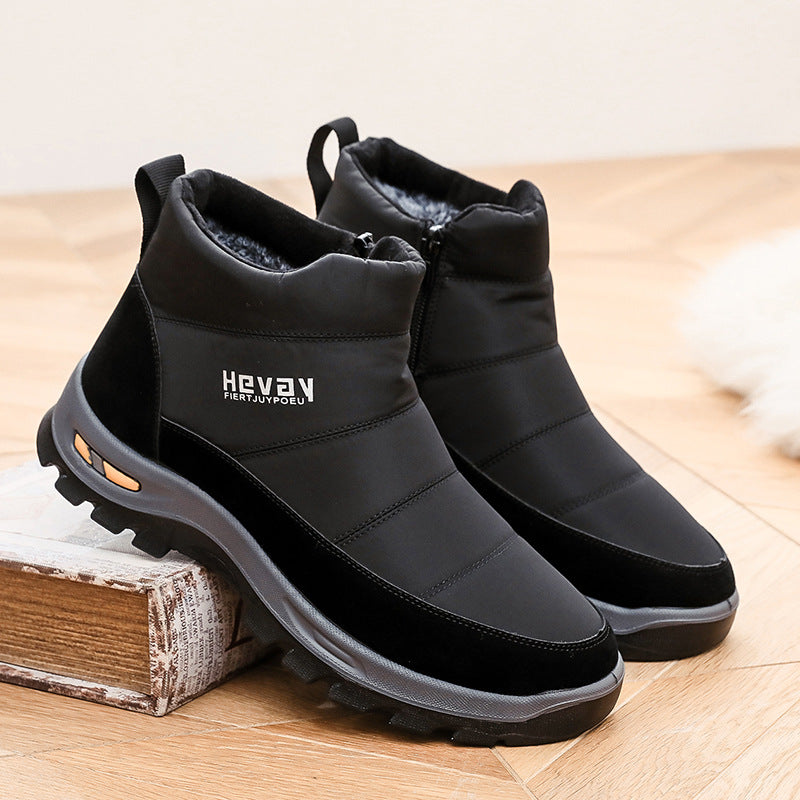 (Zeitlich begrenztes 49 % Rabattangebot) Orthopädische Herren-Schneestiefel mit Fußgewölbestütze, breiter Zehenpartie, bequem, wasserdicht, rutschfest, warme Arbeitsschuhe