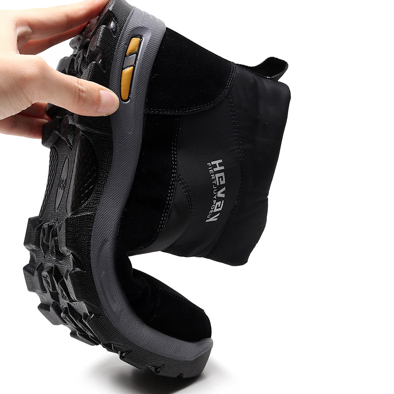 (Zeitlich begrenztes 49 % Rabattangebot) Orthopädische Herren-Schneestiefel mit Fußgewölbestütze, breiter Zehenpartie, bequem, wasserdicht, rutschfest, warme Arbeitsschuhe