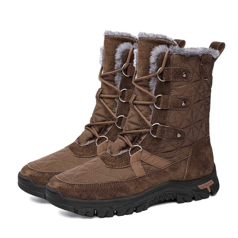 HEISSER VERKAUF – Bequeme Herren-Schneestiefel aus echtem Leder, warme Stiefel, Kampfstiefel