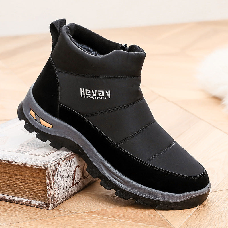 (Zeitlich begrenztes 49 % Rabattangebot) Orthopädische Herren-Schneestiefel mit Fußgewölbestütze, breiter Zehenpartie, bequem, wasserdicht, rutschfest, warme Arbeitsschuhe