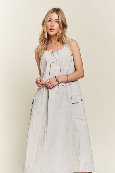 ADORA Cargo-Kleid mit Schlitz und Tunnelzug