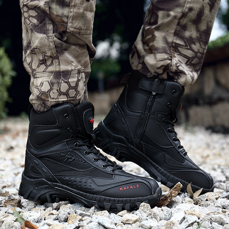(🛒BLACK FRIDAY SPECIAL-70%OFF)Men's  Winter Anti-Puncture Wide Toe Combat Boots Waterproof Non-Slip Orthopedic Support Work Boots