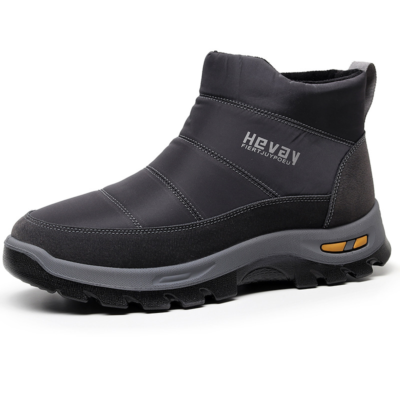 (Zeitlich begrenztes 49 % Rabattangebot) Orthopädische Herren-Schneestiefel mit Fußgewölbestütze, breiter Zehenpartie, bequem, wasserdicht, rutschfest, warme Arbeitsschuhe