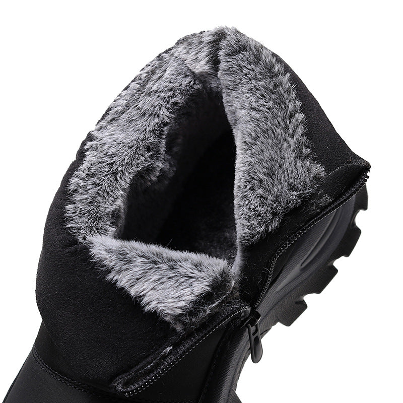 (Zeitlich begrenztes 49 % Rabattangebot) Orthopädische Herren-Schneestiefel mit Fußgewölbestütze, breiter Zehenpartie, bequem, wasserdicht, rutschfest, warme Arbeitsschuhe