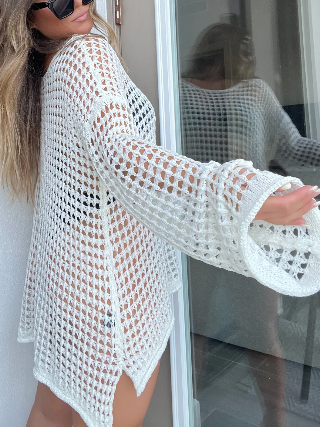 2024 Neues Häkel-Strandkleid für Damen mit Aushöhlungen (2 kaufen, kostenloser Versand)